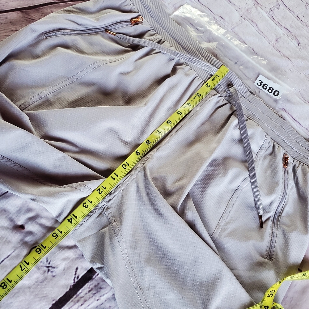 Lightweight Jogger Pants Pull-on Elastic Waist Zip Pockets Drawstring Nylon 2XL - Picture 9 of 11